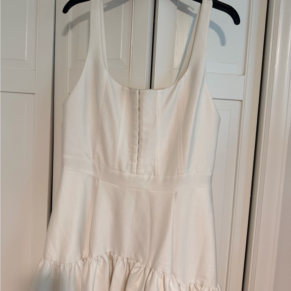 Alice + Olivia Cream Diana Midi Dress - Picture 2 of 5